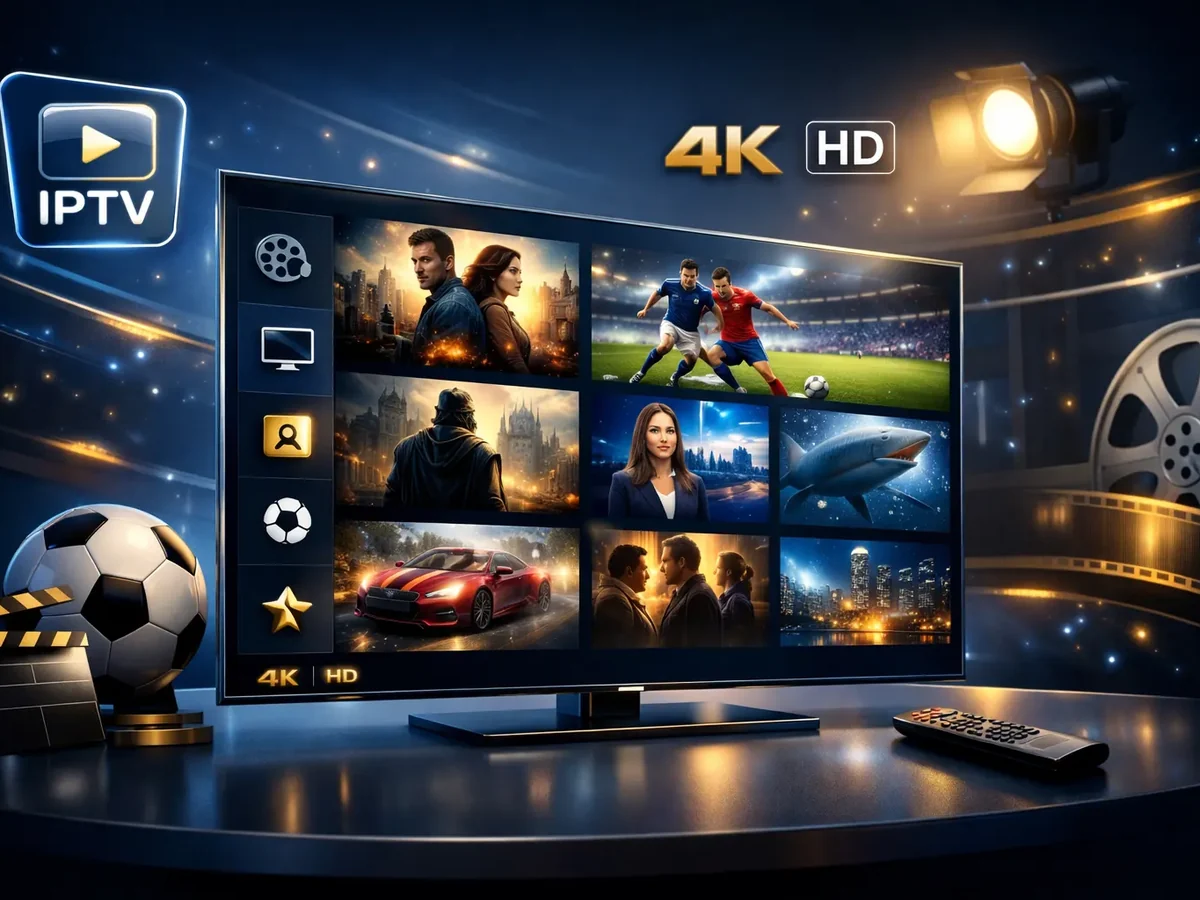 Comparing affordable IPTV subscription plans on a laptop and smart TV