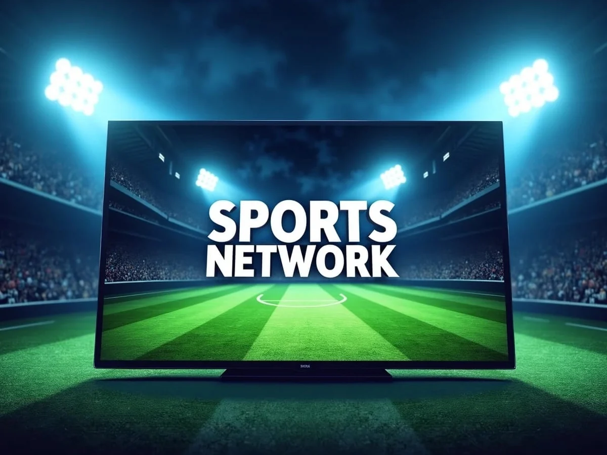 Family streaming live sports channel on smart TV with Watchit IPTV interface