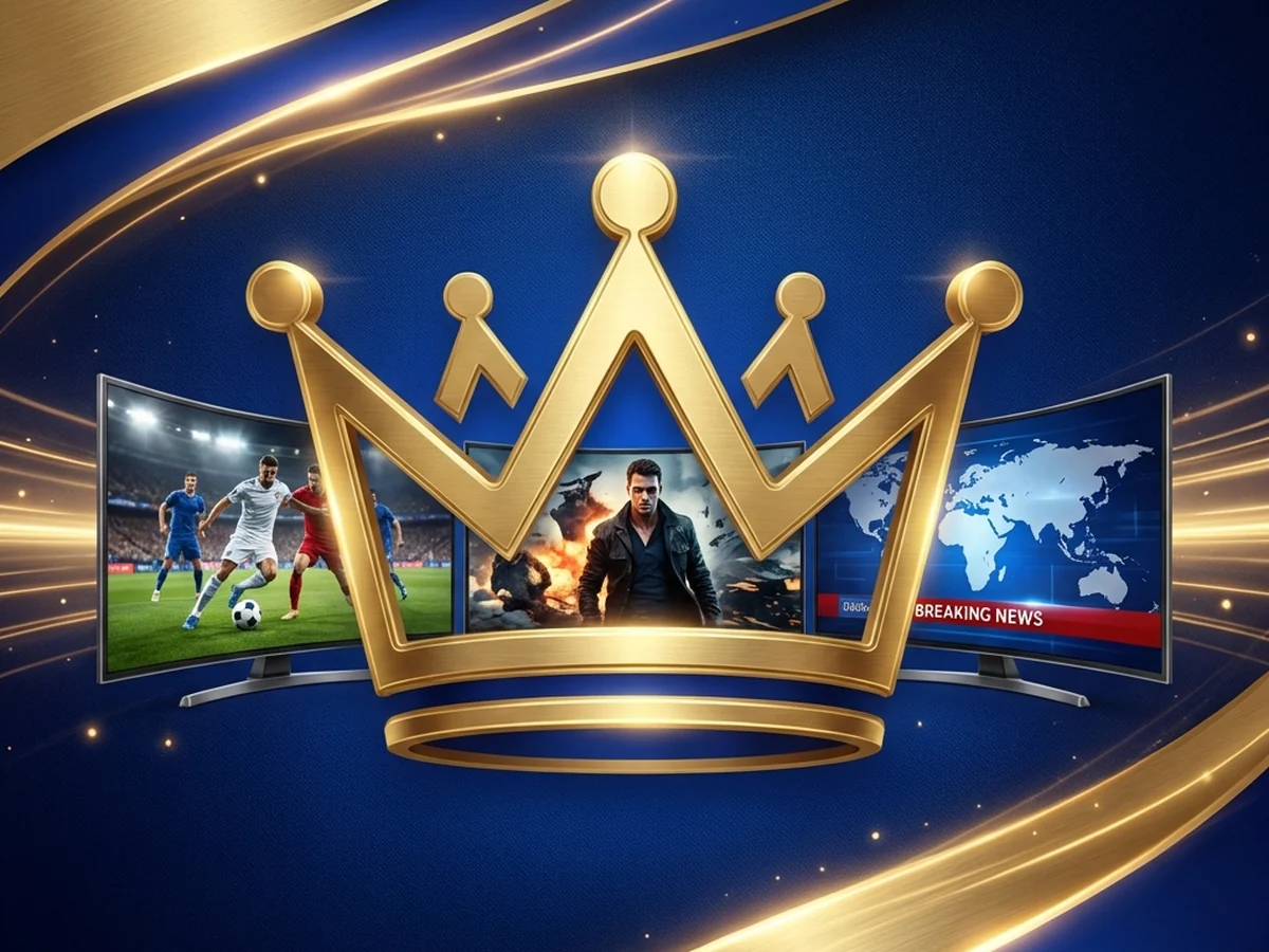 Family streaming crisp 4K live sports channel through Watchit IPTV subscription