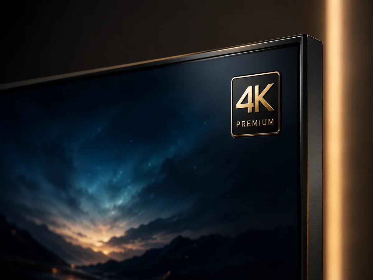 Family enjoying stable 4K IPTV streaming during a live evening broadcast
